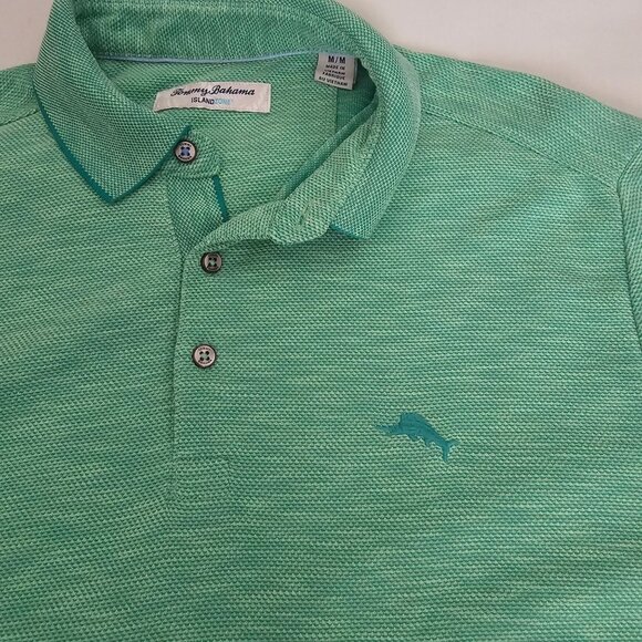 Tommy Bahama Via Verde IslandZone Short Sleeve Polo Shirt Men's Size Medium - Picture 5 of 16